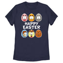 Women's Garfield Happy Easter Egg Portraits T-Shirt