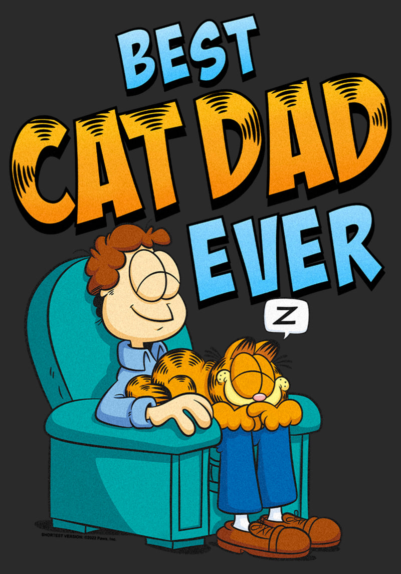 Men's Garfield Best Cat Dad Ever T-Shirt