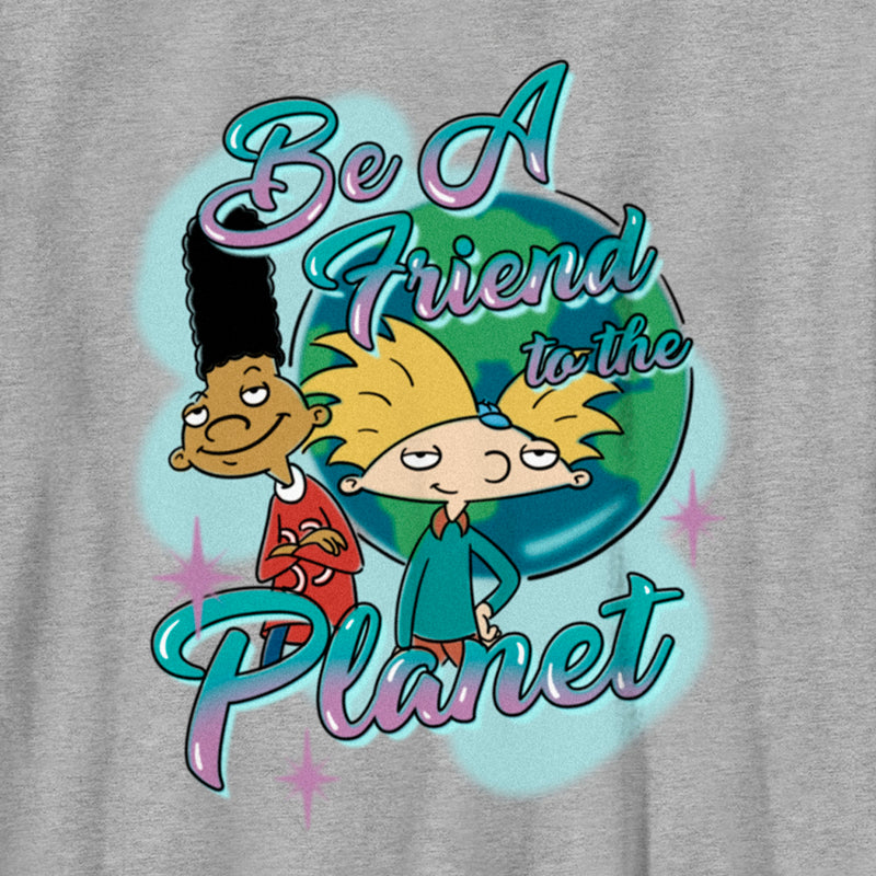 Boy's Hey Arnold! Befriend the Planet T-Shirt