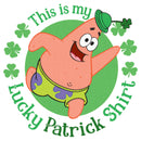 Junior's SpongeBob SquarePants St. Patrick's Day This is my Lucky Patrick Shirt T-Shirt