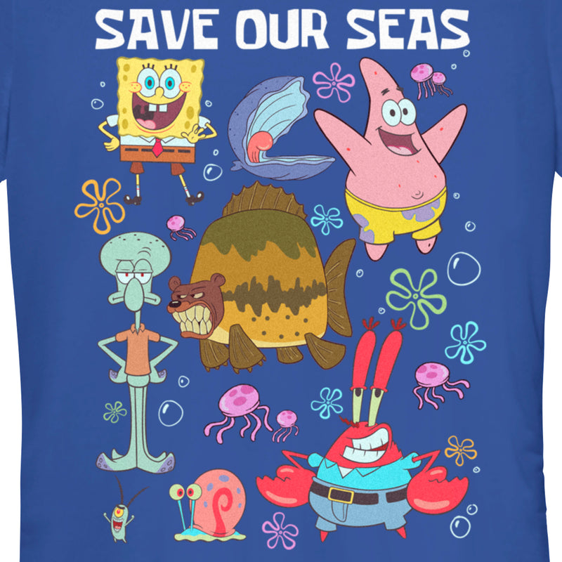Junior's SpongeBob SquarePants Save Our Seas T-Shirt