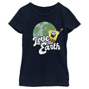 Girl's SpongeBob SquarePants Love the Earth T-Shirt