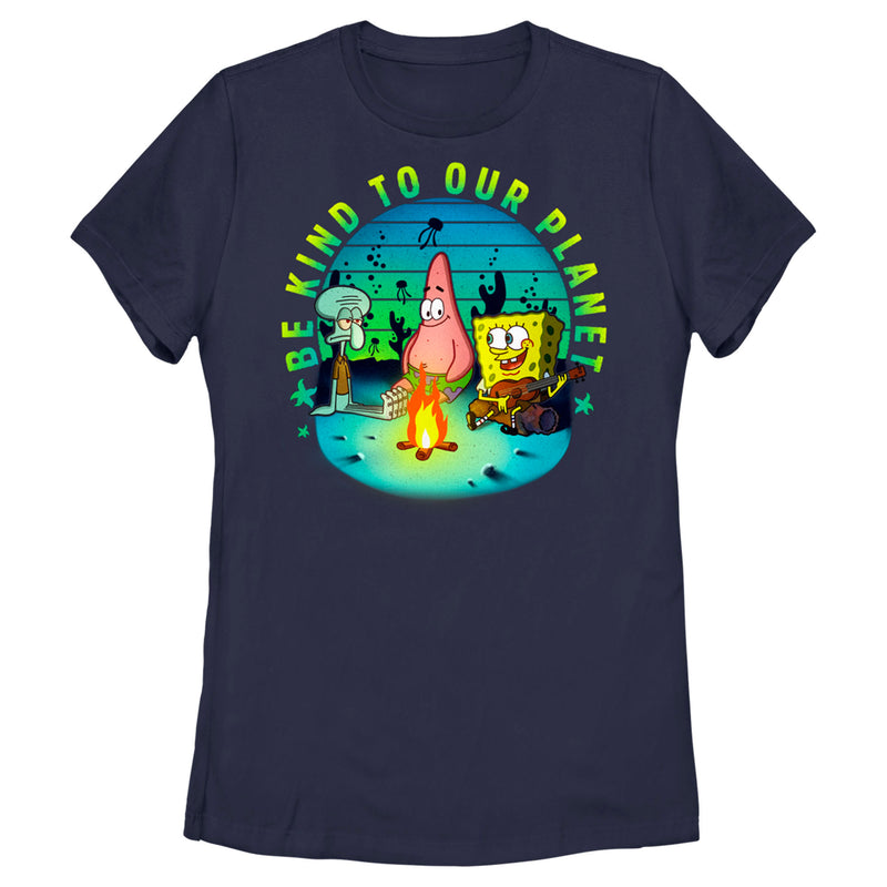 Women's SpongeBob SquarePants Be Kind to Our Planet T-Shirt