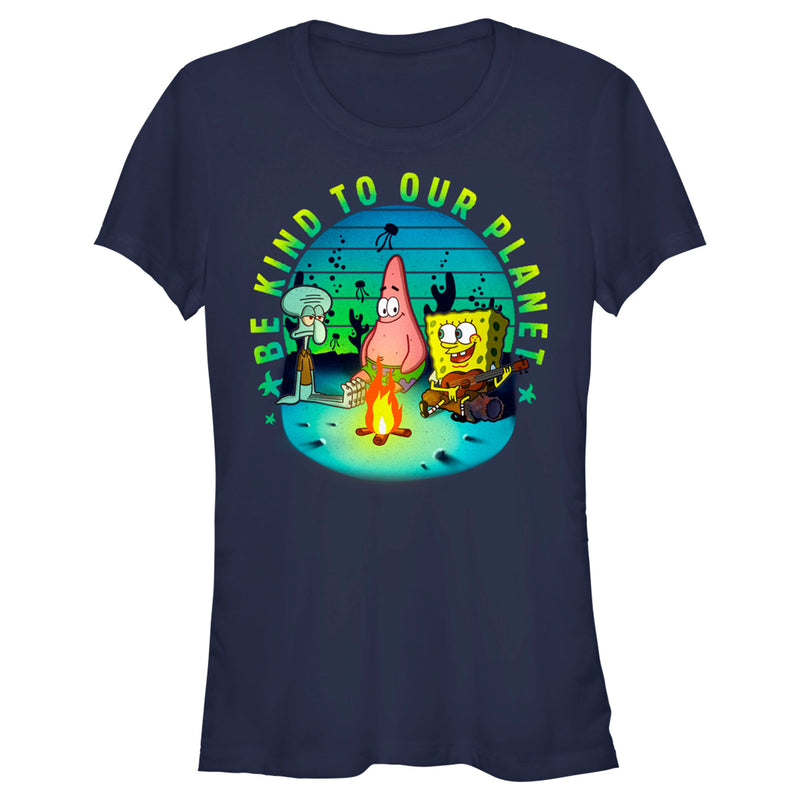 Junior's SpongeBob SquarePants Be Kind to Our Planet T-Shirt