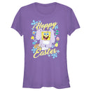 Junior's SpongeBob SquarePants Colorful Hoppy Easter T-Shirt