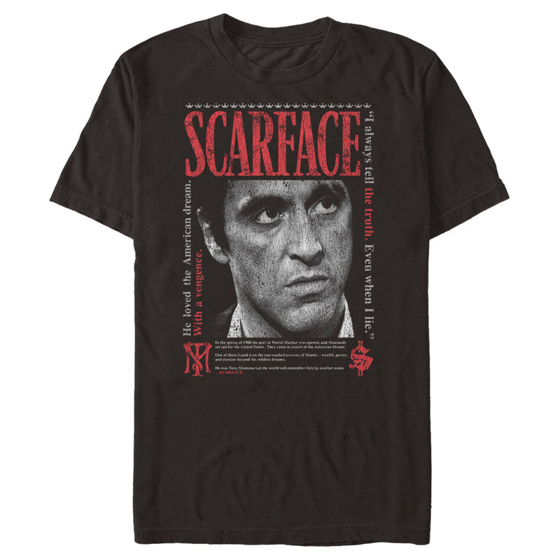 Men's Scarface American Dream Portrait T-Shirt