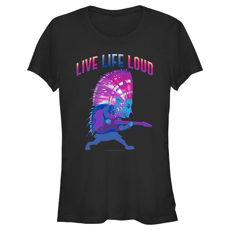 Junior's Sing 2 Ash Live Life Loud T-Shirt