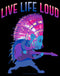 Junior's Sing 2 Ash Live Life Loud T-Shirt