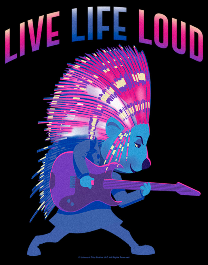 Junior's Sing 2 Ash Live Life Loud T-Shirt