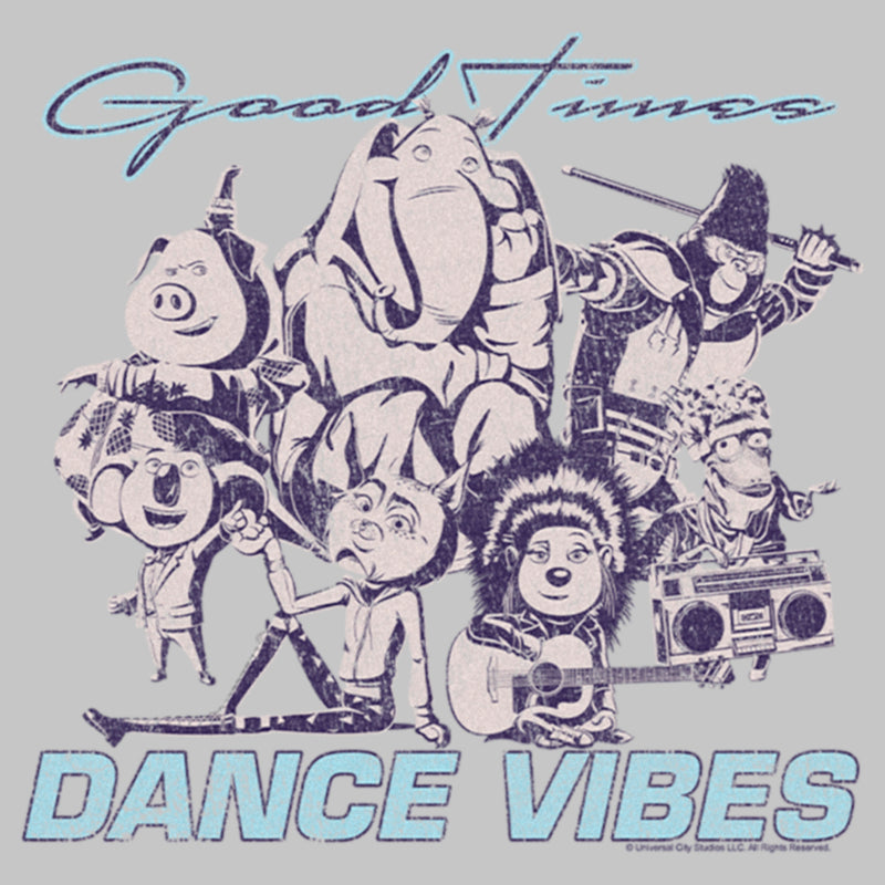 Junior's Sing 2 Good Times Dance Vibes Retro Group Shot T-Shirt