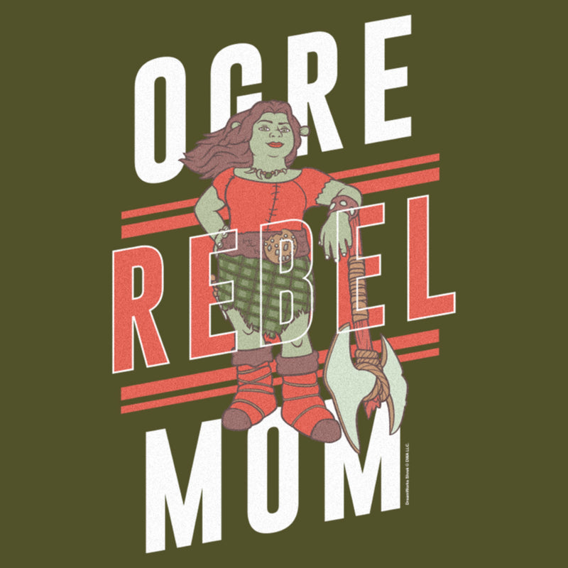 Junior's Shrek Ogre Rebel Mom Racerback Tank Top