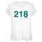 Junior's Squid Game Player 218 T-Shirt