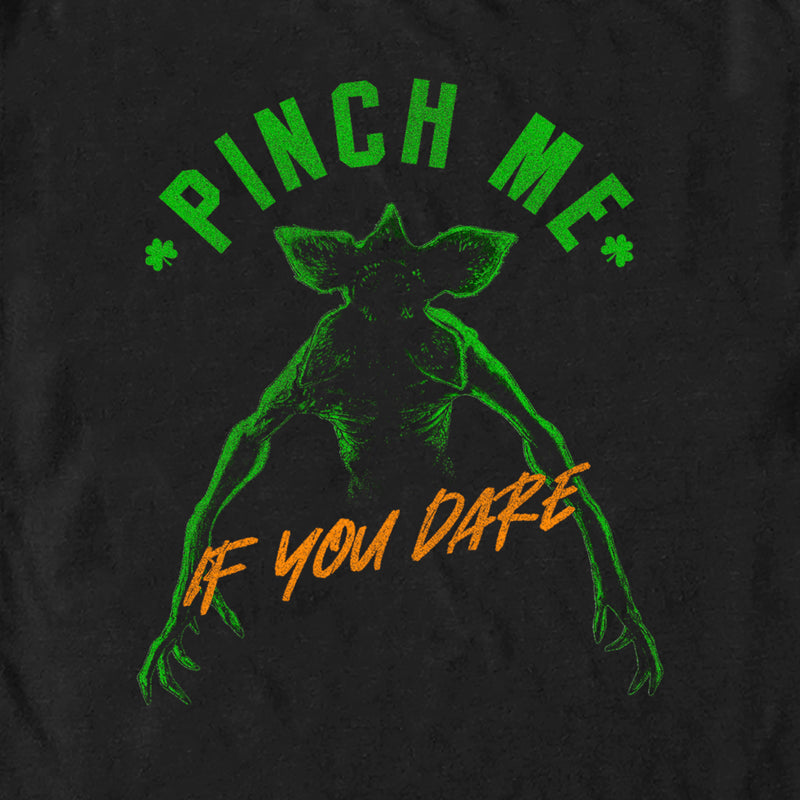 Men's Stranger Things St. Patrick's Day Demogorgon Pinch Me If You Dare T-Shirt