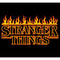 Boy's Stranger Things Retro Flame Logo T-Shirt