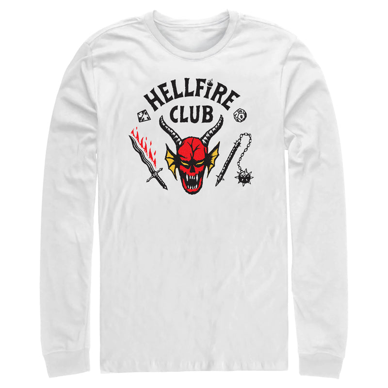 Men's Stranger Things Welcome to the Hellfire Club Long Sleeve Shirt