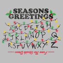 Men's Stranger Things Distressed Seasons Greeting Lights T-Shirt