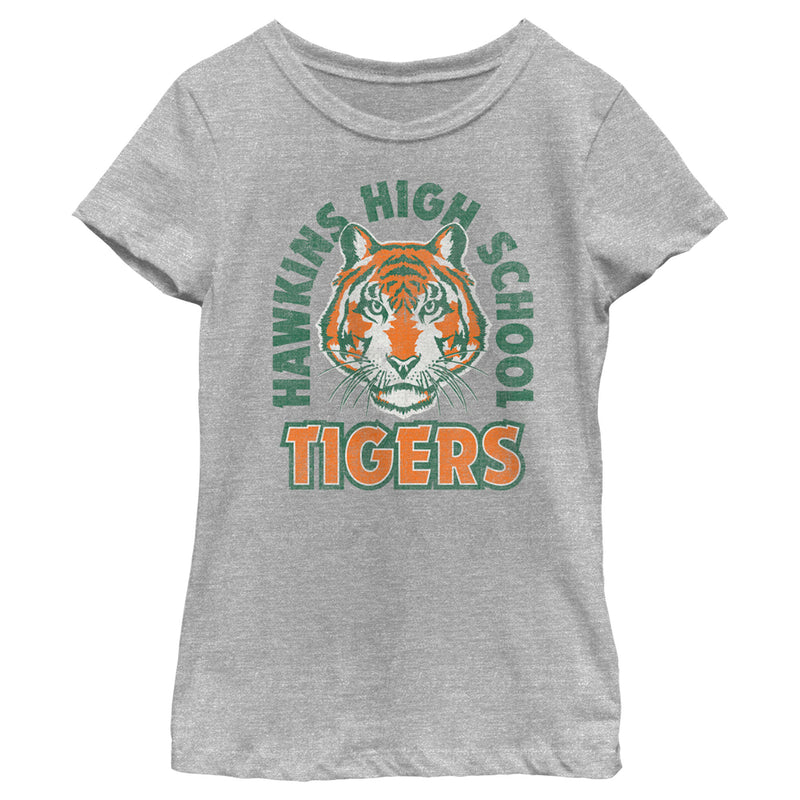 Girl's Stranger Things Retro Hawkins High School Tigers T-Shirt