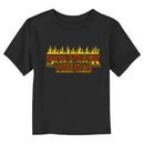 Toddler's Stranger Things Classic Logo in Flames T-Shirt