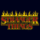 Toddler's Stranger Things Classic Logo in Flames T-Shirt