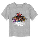 Toddler's Stranger Things Animated Characters Logo T-Shirt