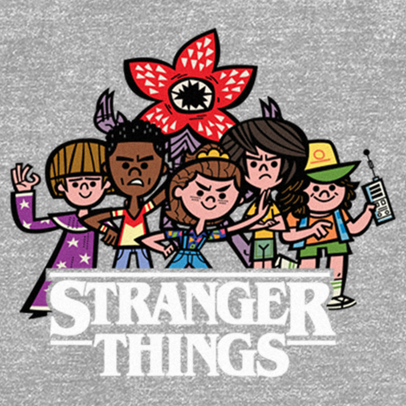 Toddler's Stranger Things Animated Characters Logo T-Shirt