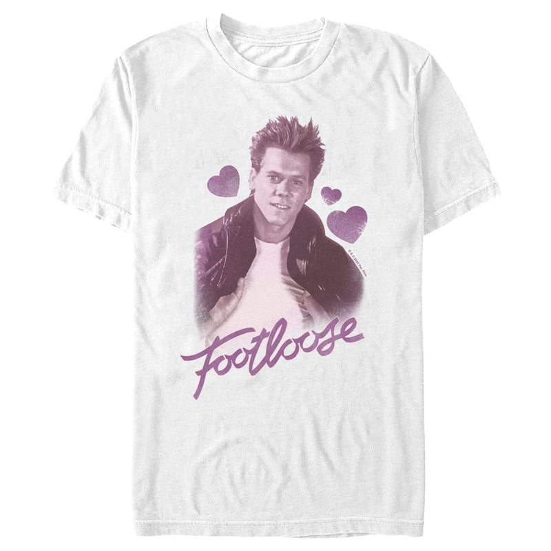 Men's Footloose Purple Ren McCormack Portrait T-Shirt