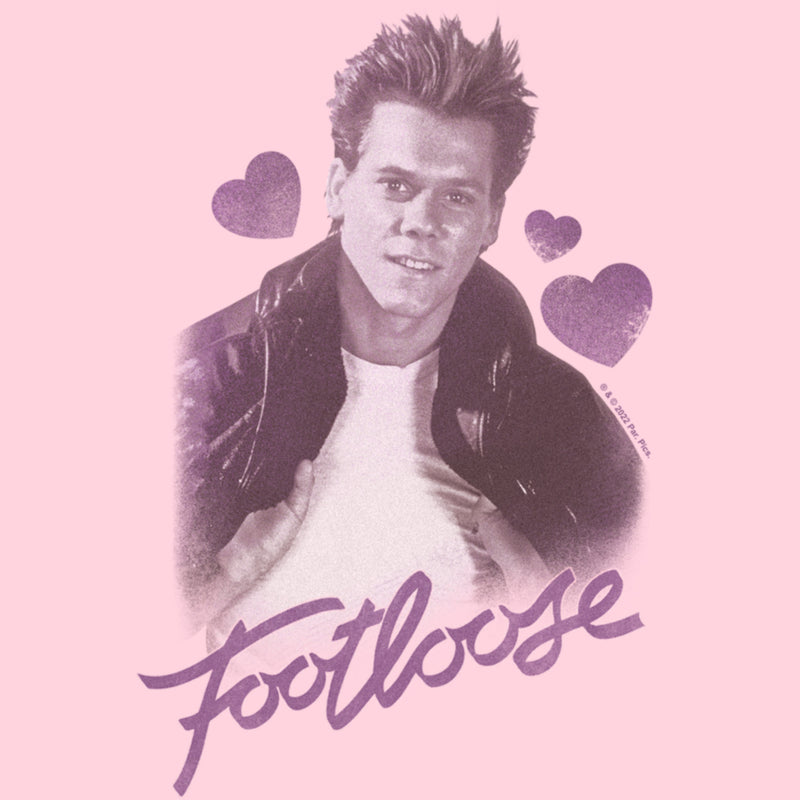 Junior's Footloose Purple Ren McCormack Portrait T-Shirt