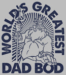 Men's The Little Mermaid The Little Mermaid King Triton World's Greatest Dad Bod T-Shirt