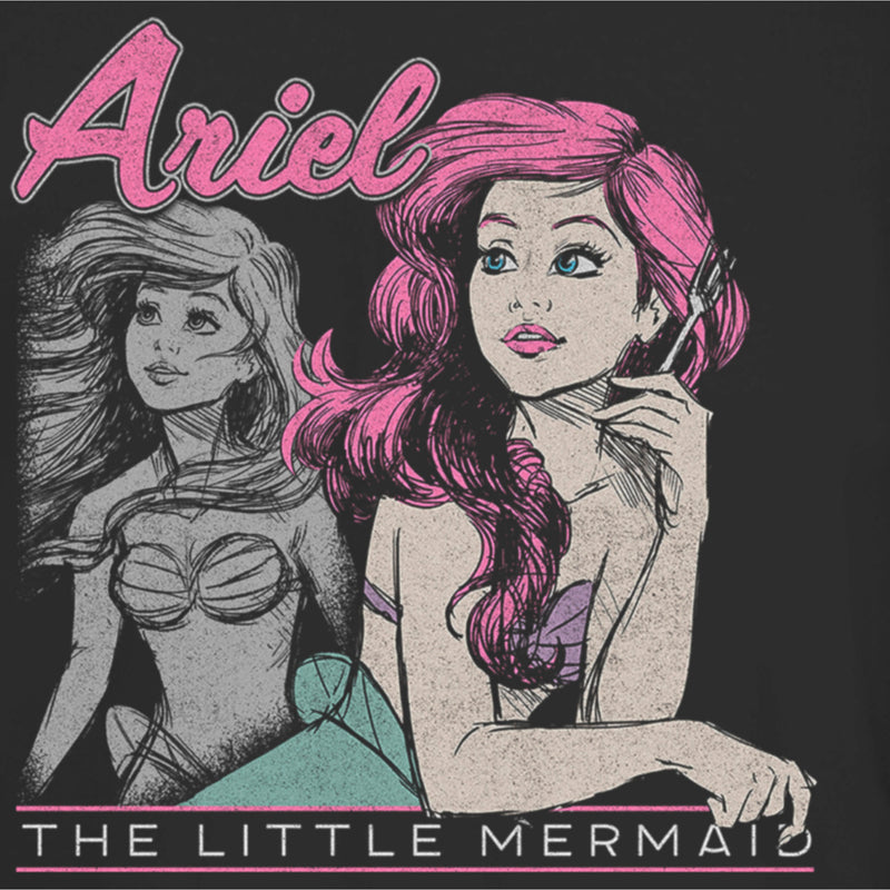 Junior's The Little Mermaid 90s Ariel Poster T-Shirt