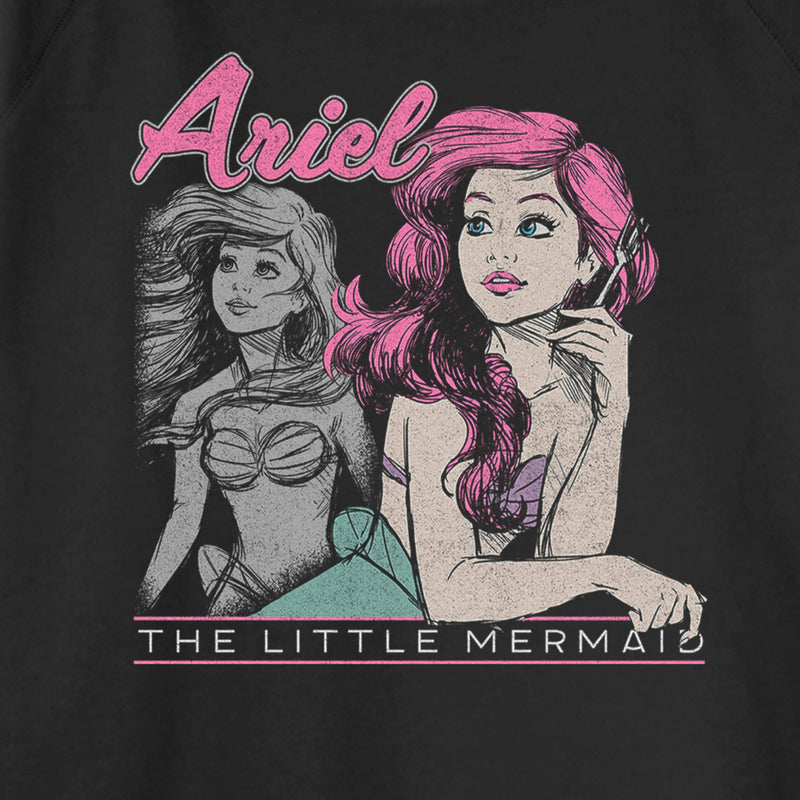 Junior's The Little Mermaid 90s Ariel Poster Sweatshirt