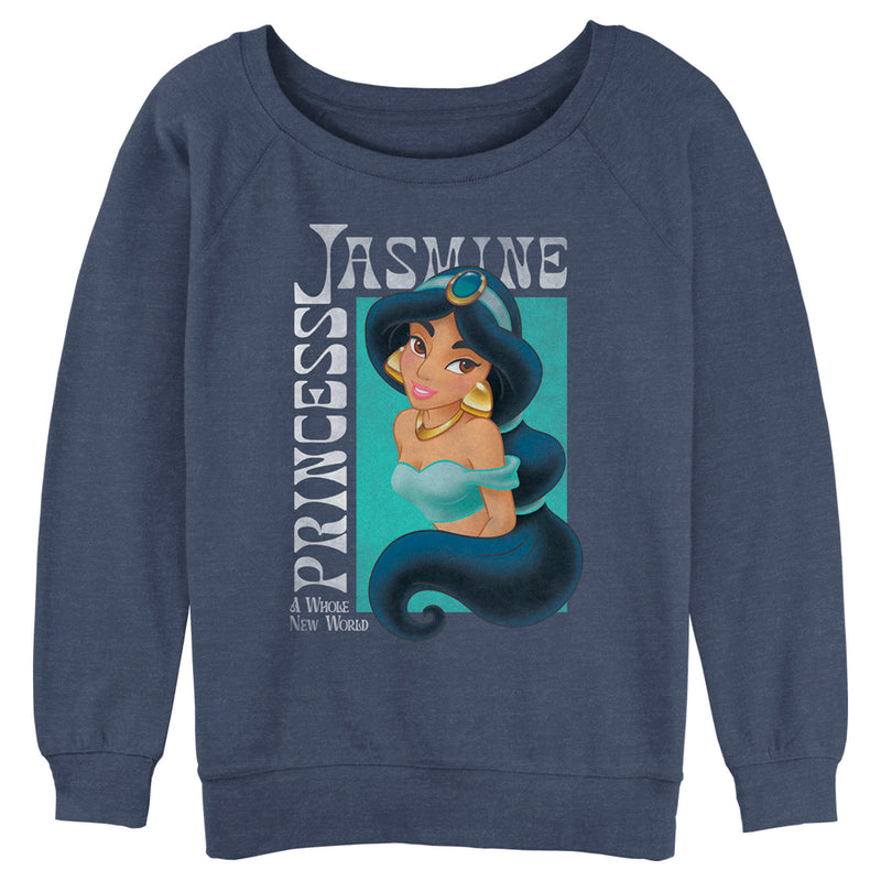 Junior's Aladdin Princess Jasmine A Whole New World Poster Sweatshirt