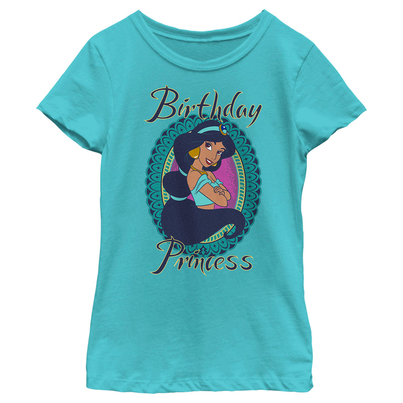 Girl's Aladdin Jasmin Birthday Princess T-Shirt