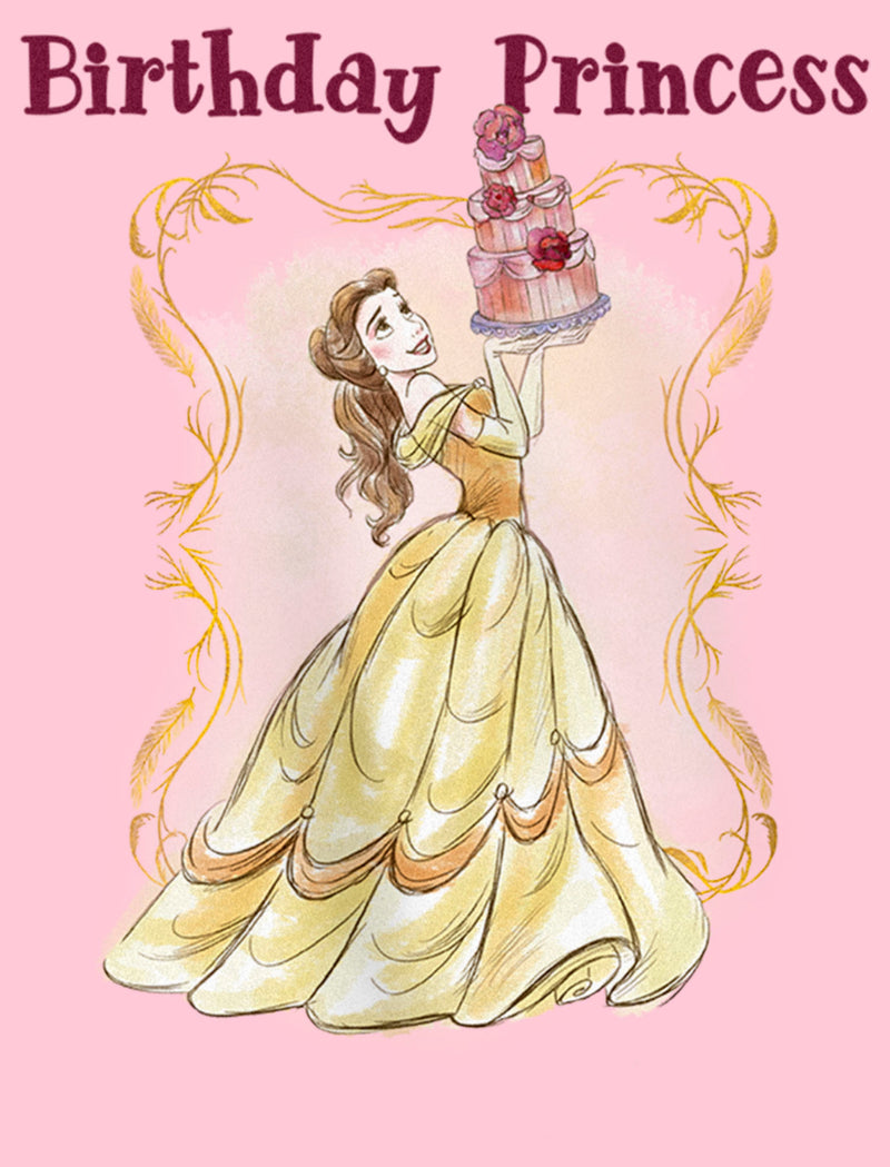 Girl's Beauty and the Beast Belle Birthday Princess T-Shirt