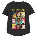 Women's Disney Princesses Princess Distressed Close-Up Poster T-Shirt