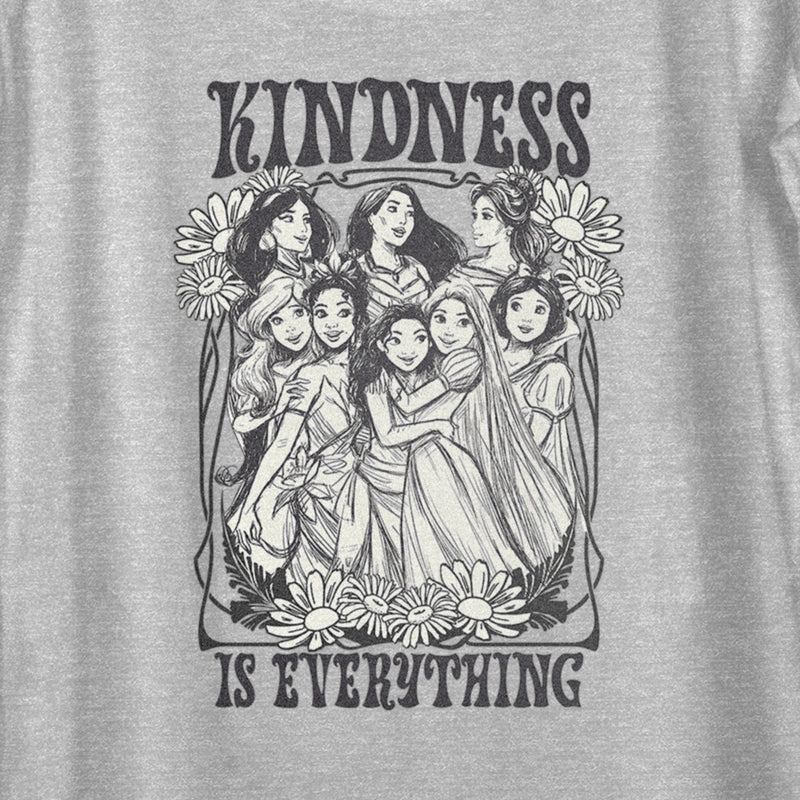 Women's Disney Black and White Princesses Kindness is Everything Scoop Neck