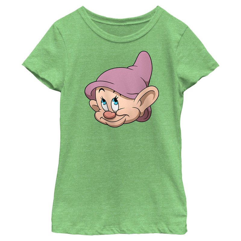 Girl's Snow White and the Seven Dwarfs Dopey's Face T-Shirt