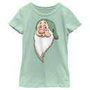Girl's Snow White and the Seven Dwarfs Sleepy's Face T-Shirt