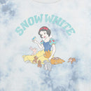 Junior's Snow White and the Seven Dwarfs Distressed Woodland Animals T-Shirt