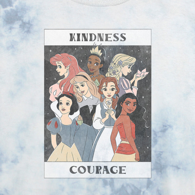 Junior's Disney Princesses Kindness and Courage Poster T-Shirt