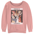 Junior's Disney Princesses Kindness and Courage Poster Sweatshirt