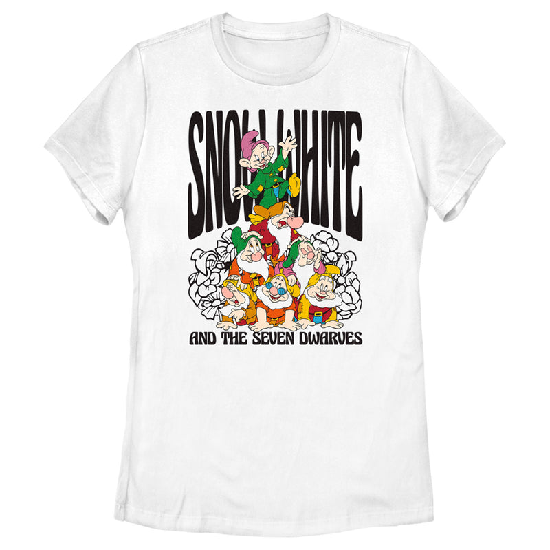 Women's Snow White and the Seven Dwarfs Dwarf Group Logo T-Shirt