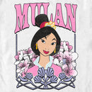 Men's Mulan Distressed Floral Portrait T-Shirt