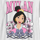 Boy's Mulan Distressed Floral Portrait T-Shirt