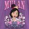 Girl's Mulan Distressed Floral Portrait T-Shirt