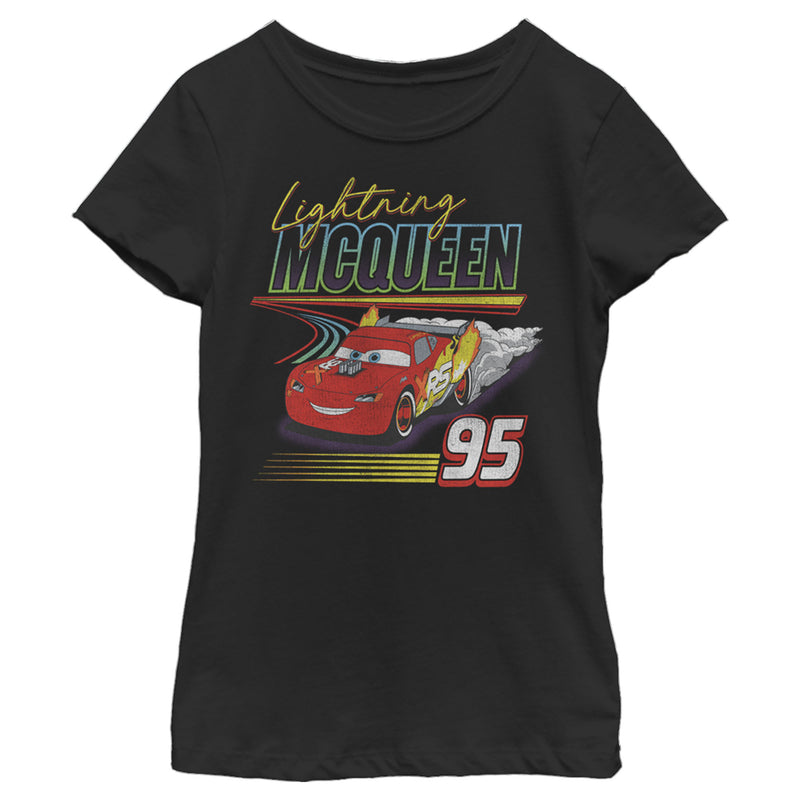 Girl's Cars Retro Racer McQueen T-Shirt