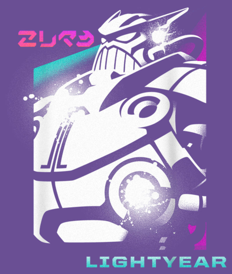 Women's Lightyear Emperor Zurg Paint Splatter Poster Racerback Tank Top