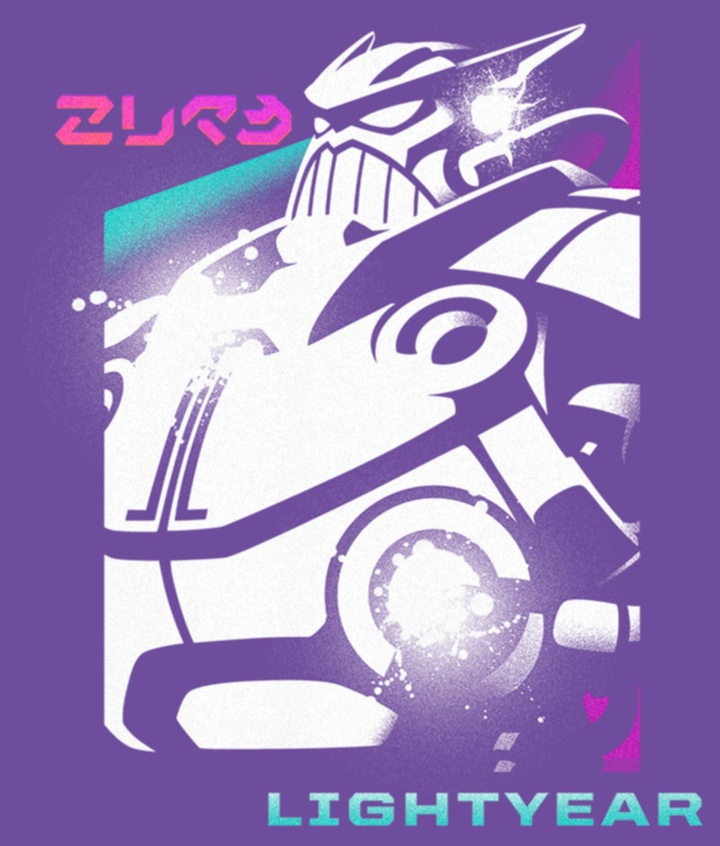 Junior's Lightyear Emperor Zurg Paint Splatter Poster T-Shirt