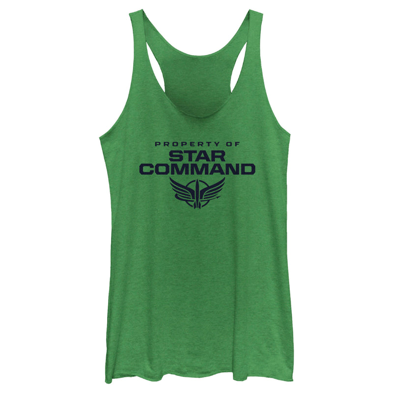 Women's Lightyear Property of Star Command Racerback Tank Top