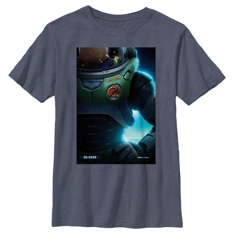 Boy's Lightyear Spacesuit Poster T-Shirt