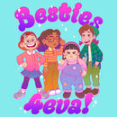 Junior's Turning Red Besties 4Eva! Racerback Tank Top